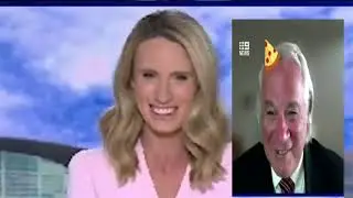 Alice Monfries  Completely Loses It During Mark Borlace's Zoom Background Failures