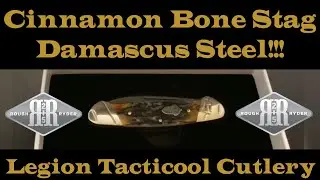 Rough Ryder Cinnamon Bone Stag Damascus Steel Canoe Review!  Like, Share, and Subscribe!
