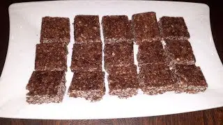 Carr&eacute; au gruau et au chocolat