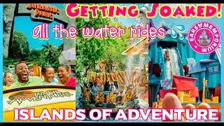 🔴Getting Soaked at all the water rides at Islands of Adventure!