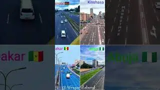 Les autoroutes dans quelques villes d'Afrique