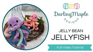 No-Sew Crochet Mini Jellyfish Pattern / Full Video Tutorial / Quick Amigurumi / Ocean Sea Creatures