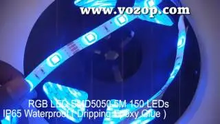 16 4 Feet RGB LED Strip SMD5050 5M 150 LEDs IP65 Waterproof
