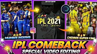 ipl Coming Soon Status Video Editing Alight Motion|🔥csk vs Mi New Status Editing