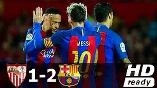 Sevilla vs Barcelona 1-2 - All Goals & Extended Highlights - La Liga 6.11.2016 HD