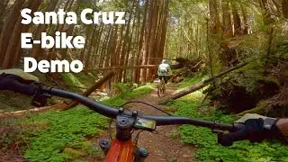 Santa Cruz e-bike factory demo! - Mailboxes Trail at UCSC