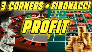 Тест стратегии игры в рулетку. Результаты Фибоначчи по трем углам.