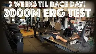 2000m erg test: 3 weeks til race day!
