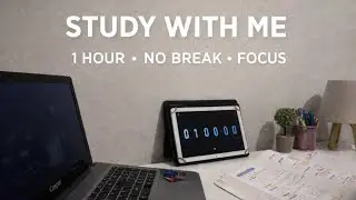 Stuy With Me | 1 Hour | Real time | Deep Focus | Night
