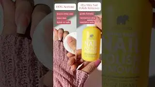 🚫Acetone remover VS our non-acetone remover 👏🏼💅🏻🩷 Love your nails #nails #nailcare #nail