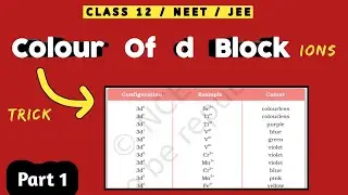Super Trick &bull; Colour of Ions | Trick to remember colour of ions and compounds | Neet