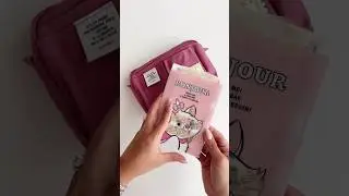 Pack with me my Travel Journal Pouch ☁️✨