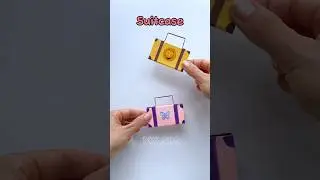 Easy Paper Suitcase | Origami Suitcase Tutorial #diy #origami #suitcase #easy #papercraft #tutorials