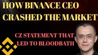MARKET MANIPULATION: HOW BINANCE FOUNDER CRASHED THE MARKET || CZ Statement That Led To Bloodbath