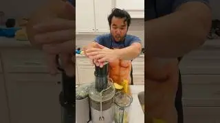 Trying out a juicer with the wife @breville