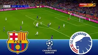 Barcelona vs FC Copenhagen - UEFA Champions League 25/26 | Full Match All Goals | PES 21 Simulation