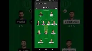 GT VS RCB DREAM 11 PREDICTION | GT VS RCB DREAM 11 TEAM | #dream11team #vision11 #ipl #shorts