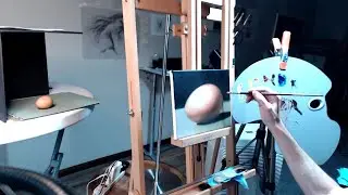 Live Painting Session | Egg | Indirect Technique | August 13, 2020