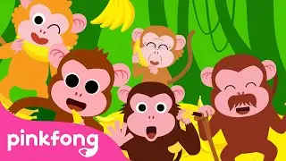 🐵 Monyet Banana | Bayi monyet banana-na-nas | Lagu Binatang | Lagu Anak | Pinkfong Baby Shark