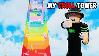 Я закончил строить свою собственную башню троллей в Roblox Построить башню... (это невозможно)