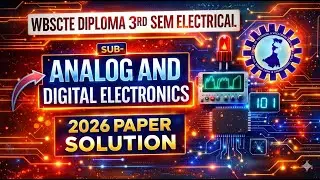 Analog and digital electronics 2026 paper solution| #wbscte Diploma 3rd sem electrical 