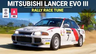 Forza Horizon 5 - 1995 Mitsubishi Lancer Evo III GSR, FH5 Rally Race Build, Tune & Customization