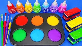 Video Satisfactorio lC&oacute;mo hacer Limo de Piruleta Arco&iacute;ris con Ruedas Disney En El Autob&uacute;s Corte ASMR