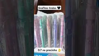 grafites lindos 🖤🖤🖤🖤🖤 #canetas #canetasfofas