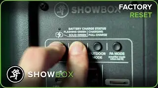 Mackie ShowBox Overview: How to Complete a Factory Reset