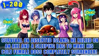 🔥Stranded on a Deserted Island, He Built a Shelter and Started a Family with His Beautiful Boss!