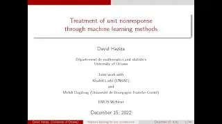 The use of machine learning methods for the treatment of unit nonresponse in surveys