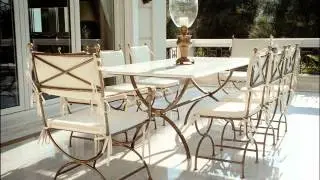 RICH AND CLASSY Pool Furniture - Steel Garden furniture - Steel Garden tables - Steel Outdoor table