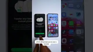 WhatsApp QR code support to transfer chats #Shorts
