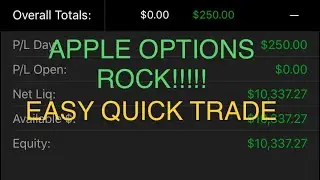 APPLE OPTIONS ROCK! LIVE TRADING