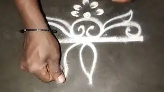 Simple and easy border rangoli design 