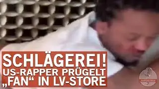 US-Rapper pr&uuml;gelt Angreifer im Louis Vuitton Store zu Boden!