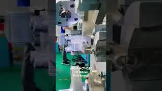 Wecoil spring machinery. HCT-1280 3.0-8.0mm wire forming machine. #spring #springmachine