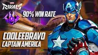 90% побед в игре за Капитана Америку! COOLEEBRAVO (Грандмастер) Профессиональный геймплей Marvel ...