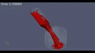 Non Newtonian flow CFD simulation using OpenFOAM (Pouring ketchup)
