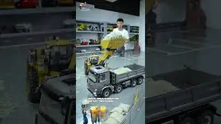 K988 Loader + BZ 3363 Dump Truck = RC teamwork at its finest! 🚜 #rc #rcconstruction