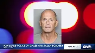 Electric scooter test ride ends in arrest after pursuit through downtown Punta Gorda