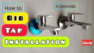 Long Nose Tap Installation | How to install Long Body tap | Bib Cock Installation | Bathroom Tap