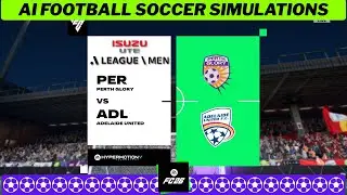 PERTH GLORY vs ADELAIDE UNITED ⚽ A-League Men 2025/26 Matchday 9 🟩 EA FC 26 Simulation