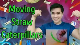 Moving Straw Caterpillar | DIY Straw Craft | Children's Art and Crafts