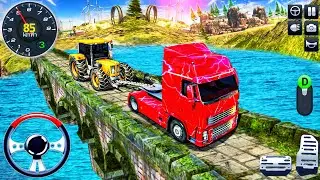 Real Cargo Truck Pulling Simulator - Heavy Offroad Truck Towing Rescue - Android GamePlay