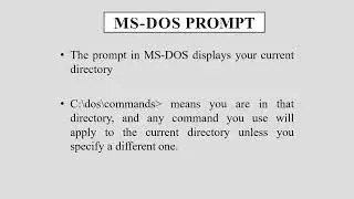 MS DOS Discussion