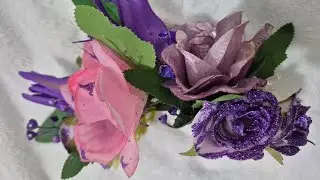 Tocado para bailar  color morado