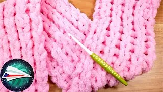 Hřejivý šátek BEZ háčkování a pletení?! Šátek z příze Loop s vzorem