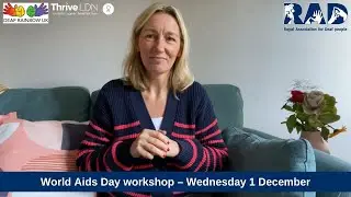 World Aids Day workshop &ndash; Wednesday 1 December