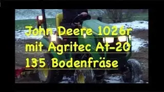 John Deere 1026r mit Agritec At-20 135 Bodenfräse